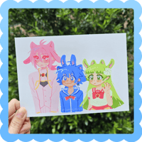 many ears iruma ❄️ mini print