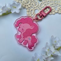 Image 2 of pinkie pie ❄️ glitter epoxy charm
