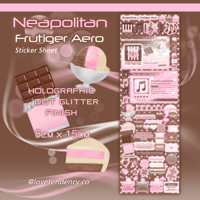 Neapolitan Frutiger Aero Sticker Sheet