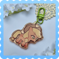 Image 1 of apple jack ❄️ glitter epoxy charm
