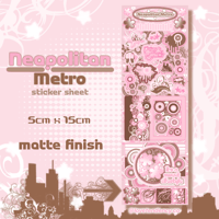Neapolitan Frutiger Metro Sticker Sheet