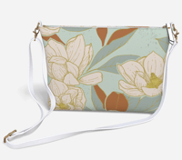 Image 3 of Vegan Leather Crossbody - Magnolias