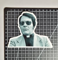 Image 2 of Jim Jones Cult Leader Die Cut Glossy Finish Vinyl Sticker