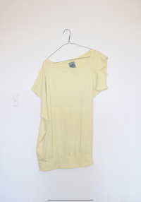 Image 1 of Asymmetrical T- yellow