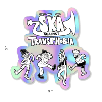 SKA AGAINST TRANSPHOBIA |Holographic Sticker