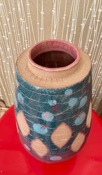 Image 1 of Teal & Pink Vase
