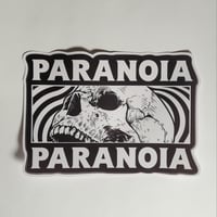 Image 1 of Large Paranoia Skull Matte Sticker