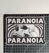 Image 2 of Large Paranoia Skull Matte Sticker
