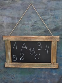 Wooden chalkboard 32x52