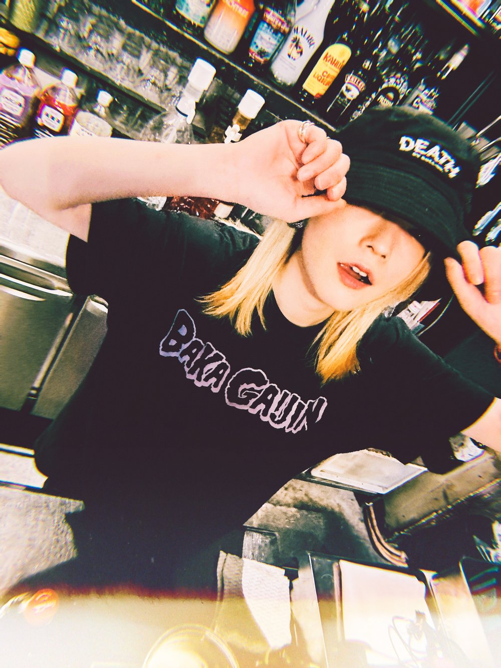 EMBROIDERED LOGO BUCKET HAT