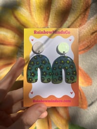 Image 2 of Midnight garden arch earrings 