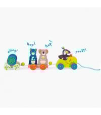 Pull along activity train -Dans la jungle