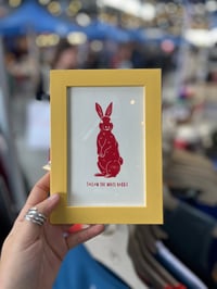 Image 3 of Follow the White Rabbit: Framed Artwork