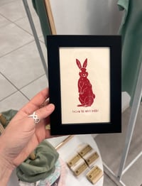 Image 1 of Follow the White Rabbit: Framed Artwork