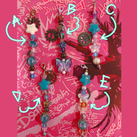 Image 1 of ✶ Jayvik inspired✶ OOAK Beaded Cellphone Charms