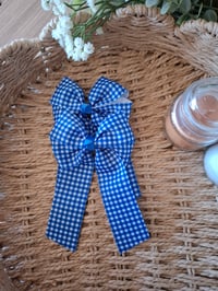 Image 2 of Gingham school bow