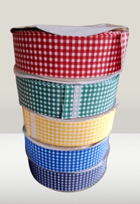 Image 3 of Gingham school bow