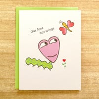 Image 1 of Caterpillar Greeting Card