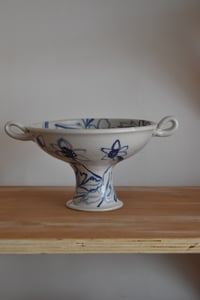 Image 3 of Wood Anemone Pedestal Bowl