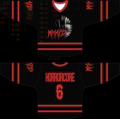 Image of M.M.M.F.D : HORRORCORE HOCKEY JERSEY