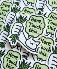 Image 1 of Touch Grass - Vinyl Sticker