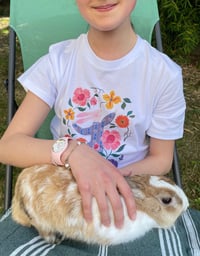 Image 5 of TEE-SHIRT ENFANT blanc LAPIN - Collab' COUCOU ILLUSTRATION