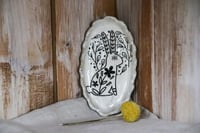 Keramikteller oval - Rabbit