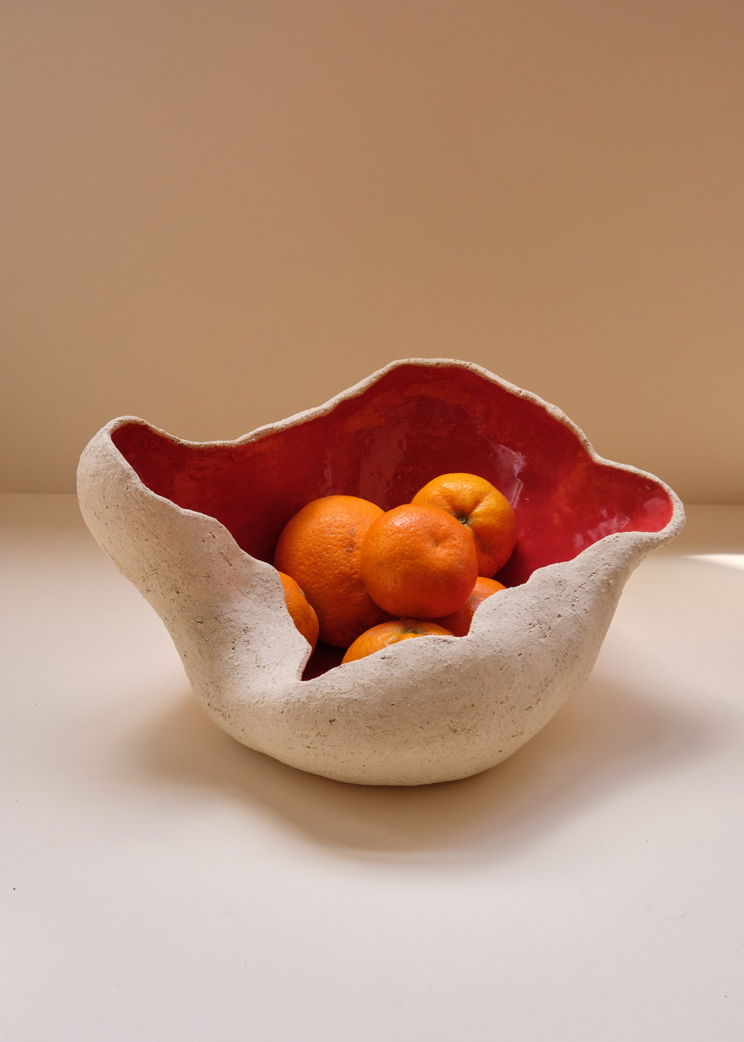 Image of Frutero o Jarrón Sabi in Red 