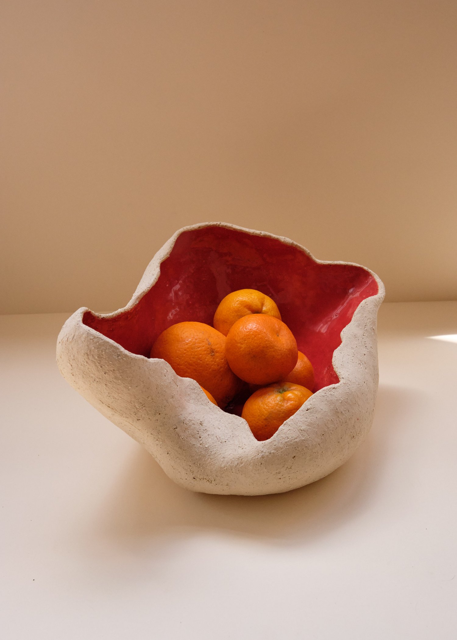 Image of Frutero o Jarrón Sabi in Red 