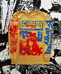 Image 1 of KUSAMA PRESENTS AN ORGY (MUSTARD LONG SLEEVE)