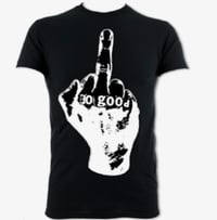 Large Middle Finger T shirt - Black