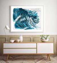 Image 7 of Raymond Pettibon - Gradually, However, He Was..., Fine Art Giclee Print, Surfer Poster, Big Wave