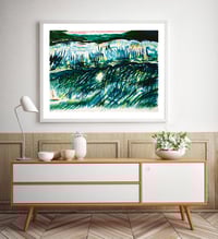 Image 2 of Raymond Pettibon - This Left Was..., Fine Art Giclee Print, Surfer Poster, Big Wave