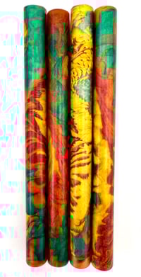 Image 3 of Clockwork Angels, custom bespoke pen blanks, high pressure cured with Alumilite Resin. Maker ready!