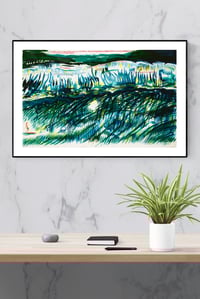 Image 10 of Raymond Pettibon - This Left Was..., Fine Art Giclee Print, Surfer Poster, Big Wave