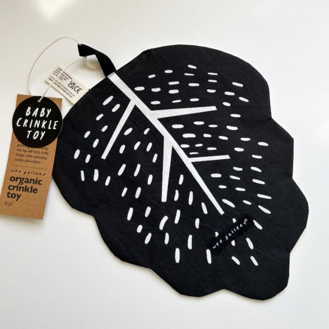 Wee Gallery Leaf Baby Crinkle Toy