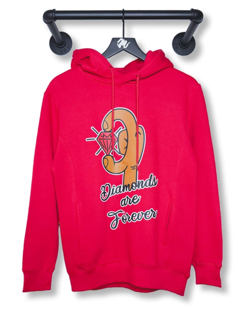 Image of Diamonds are Forever Hoodie-Red
