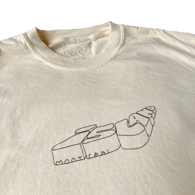 3D ISLAND TEE - CREAM