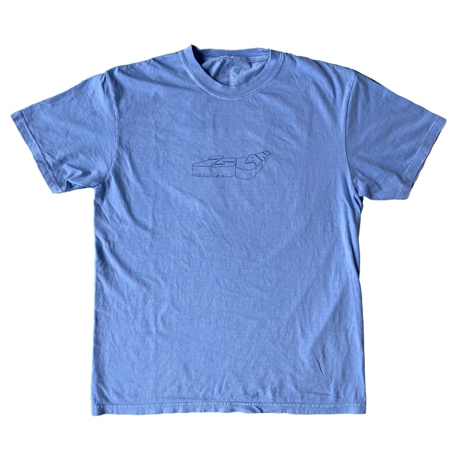 3D ISLAND TEE - DENIM