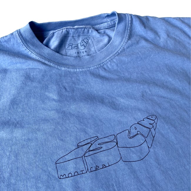 3D ISLAND TEE - DENIM