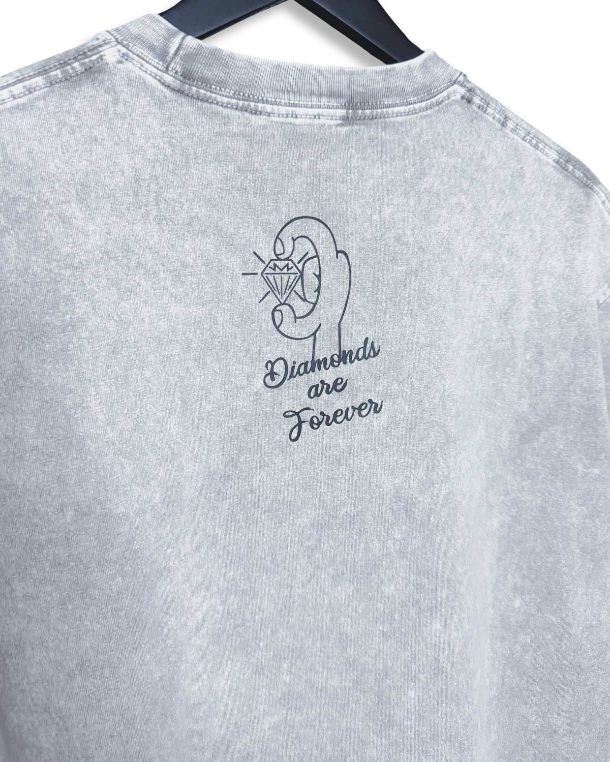 Image of Diamonds are Forever Big Dealer Oversized Tee-Gray