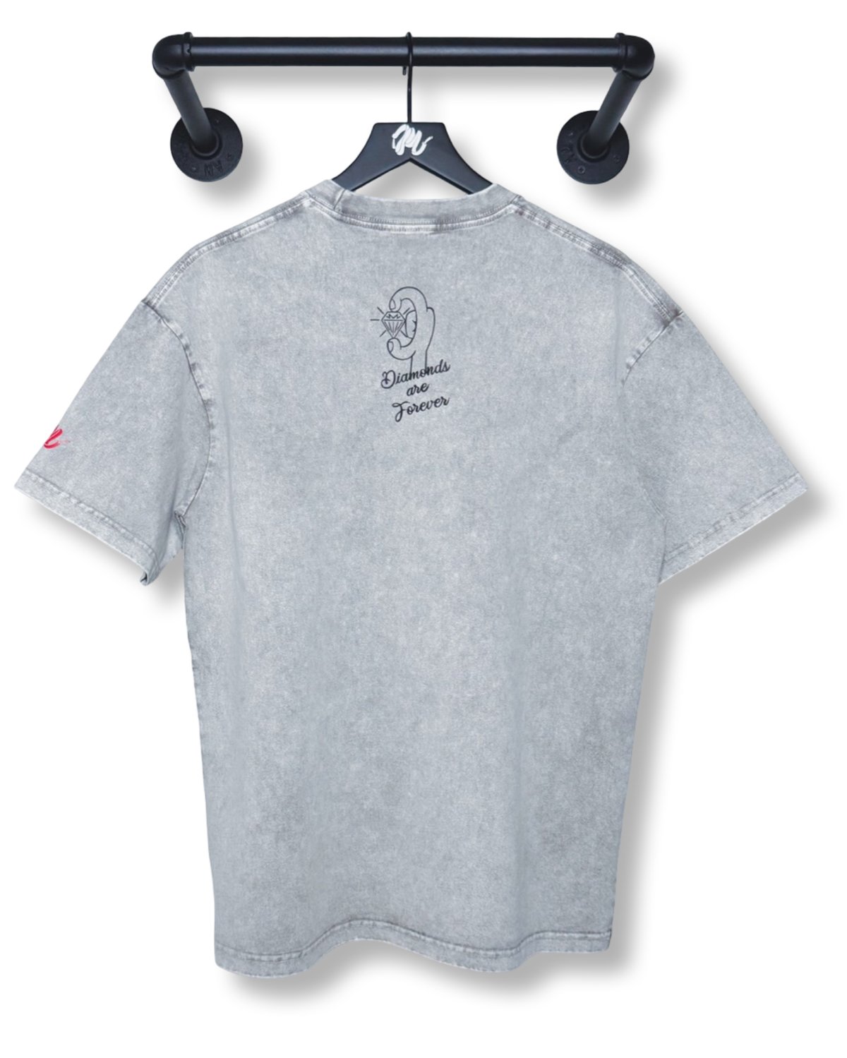 Image of Diamonds are Forever Big Dealer Oversized Tee-Gray