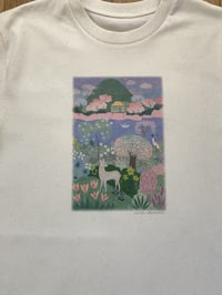 Image 5 of TEE-SHIRT ENFANT écru PAYSAGE - Collab' COUCOU ILLUSTRATION
