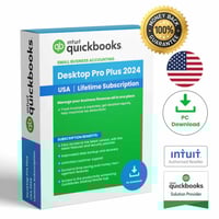 Intuit QuickBooks Desktop Pro Plus 2024 Lifetime Software
