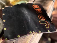 Image 9 of Original SIGNED Tom Fugle  Jeep Leather Long Trucker Billfold