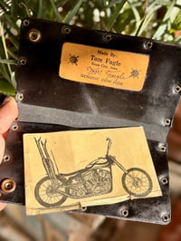 Image 7 of Original SIGNED Tom Fugle  Jeep Leather Long Trucker Billfold