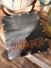 Image 6 of Original SIGNED Tom Fugle  Jeep Leather Long Trucker Billfold