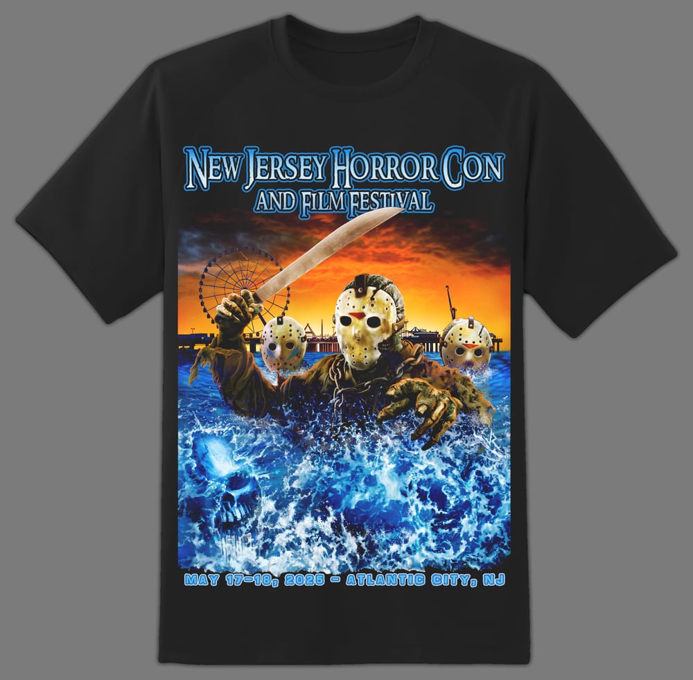 PRE ORDER NJ HORROR CON SHOW SHIRT MAY 2025