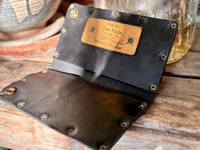 Image 4 of Original SIGNED Tom Fugle  Jeep Leather Long Trucker Billfold