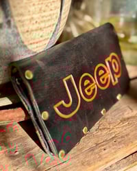Image 3 of Original SIGNED Tom Fugle  Jeep Leather Long Trucker Billfold